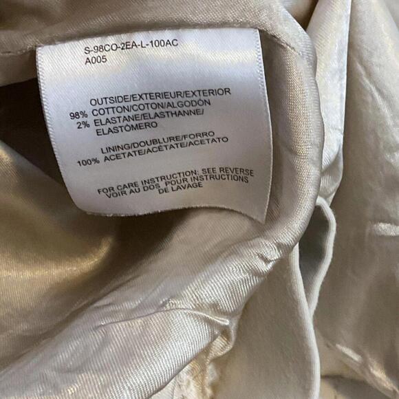 MEXX Stylish Light Khaki Short Pleated Trench Coat Belt Pockets 3/4 Slee… - Picture 5 of 13